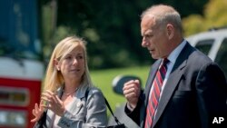 Bà Kirstjen Nielsen, ứng viên sắp được Tổng thống Trump đề cử làm Bộ trưởng An ninh Nội địa Hoa Kỳ.